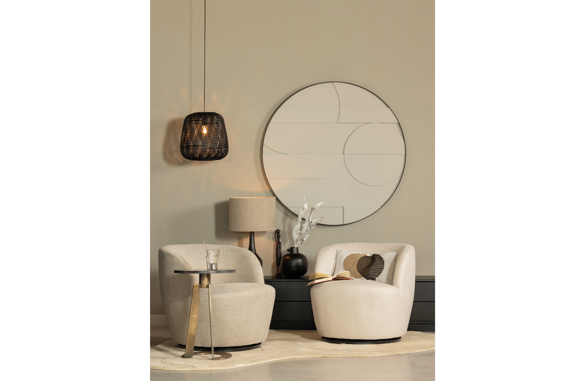Draaifauteuil Serra Serra Draaifauteuil - Off White