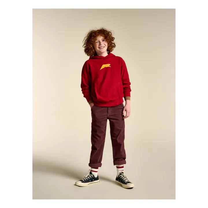 Bellerose Hoodie Cross Fahy | Rouge