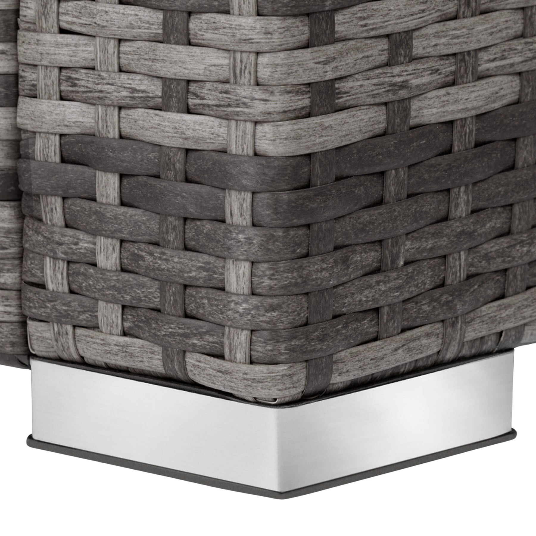 tectake® Rattan Lounge, für 3 bis 4 Personen, UV-beständig, variabel aufstellbar