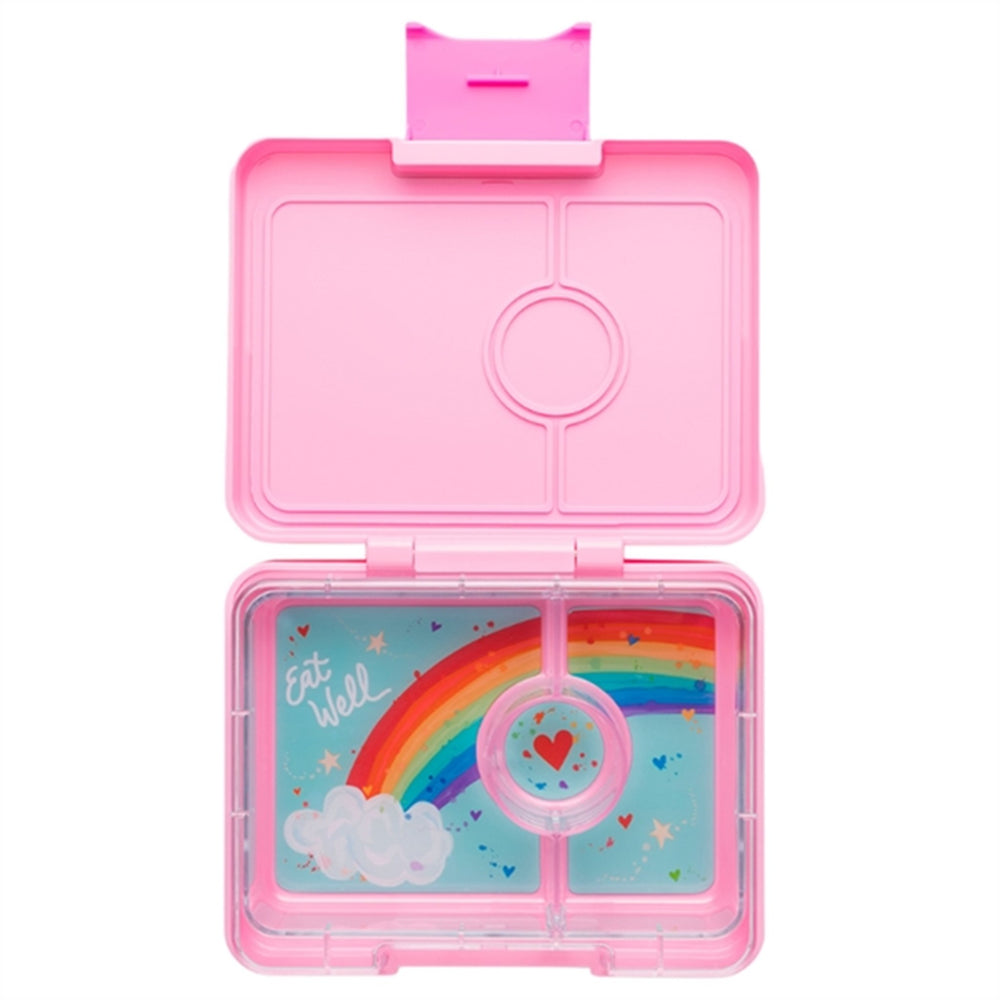 Køb Yumbox Snack 3 Rum Madkasse Power Pink/Rainbow