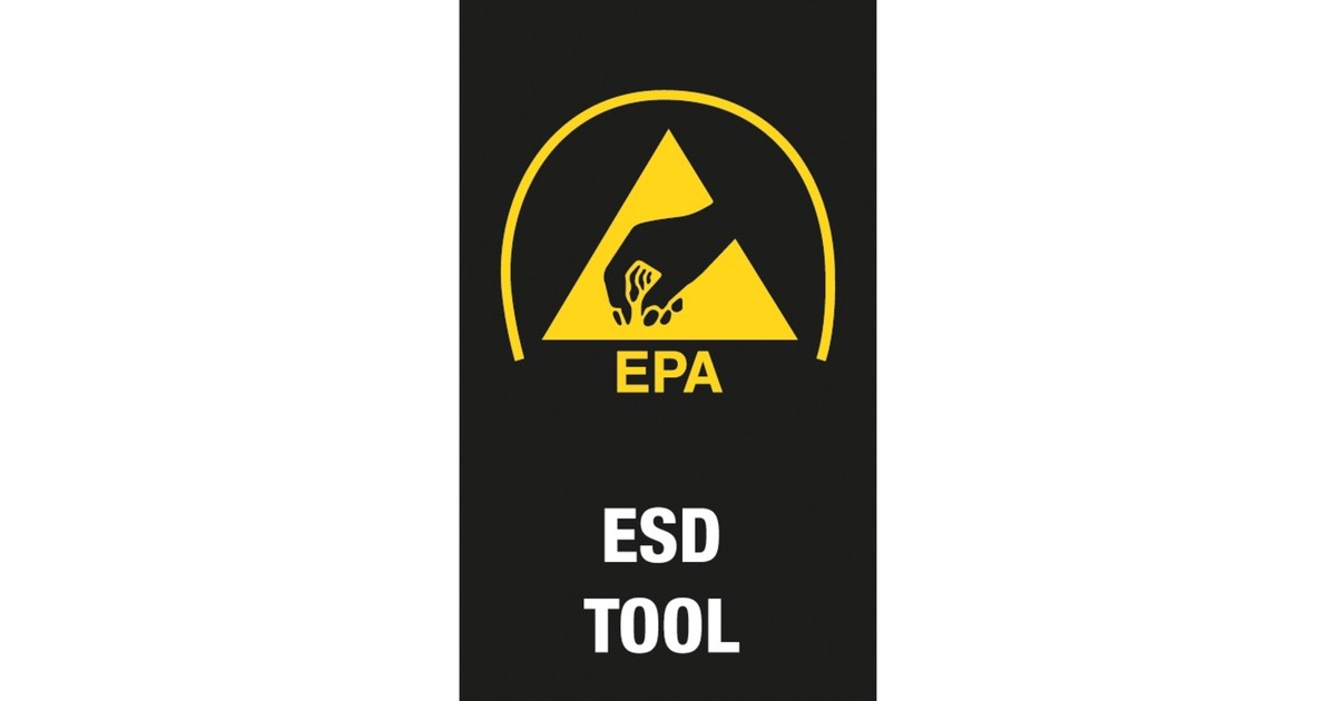 WeraMicro ESD schroevendraaierset met Rek  (Zwart/geel, 6-delig)