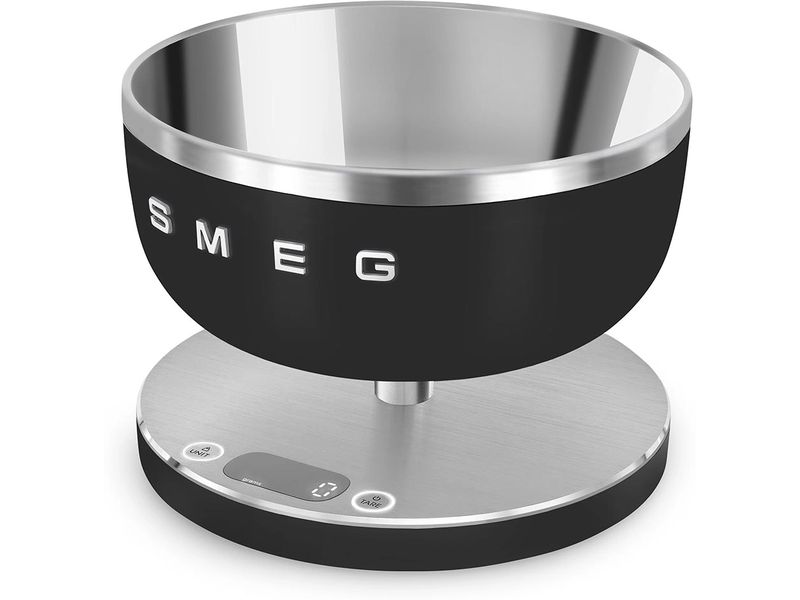 SMEG Küchenwaage KSC01 WhMWW Schwarz Küchenwaage aus Edelstahl