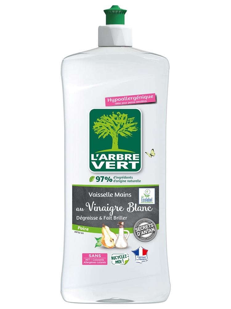L'ARBRE VERT Geschirrspülmittel Essig & Birnen Fl 750 ml