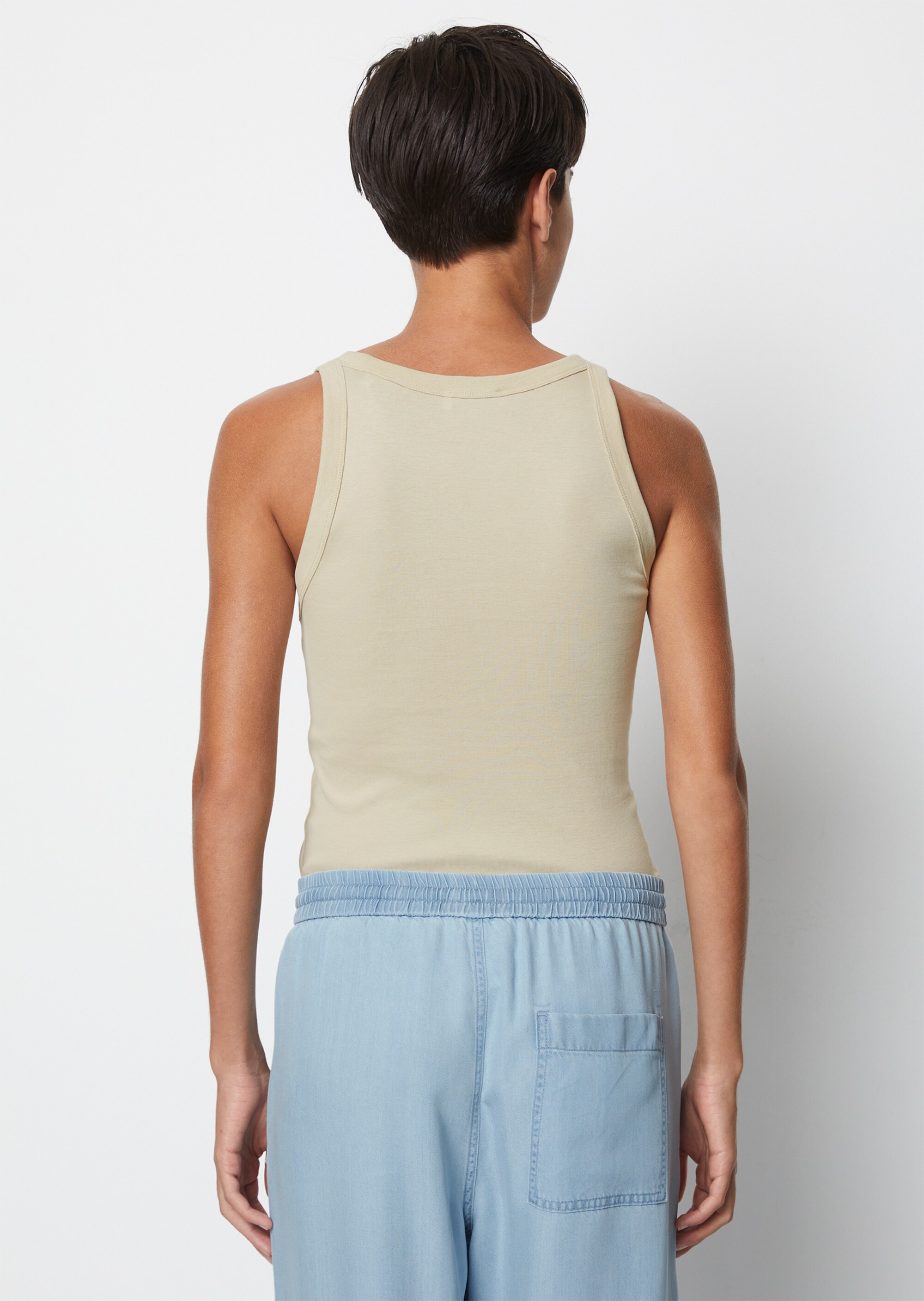 Tanktop regular aus Organic-Cotton-Rib-Jersey
