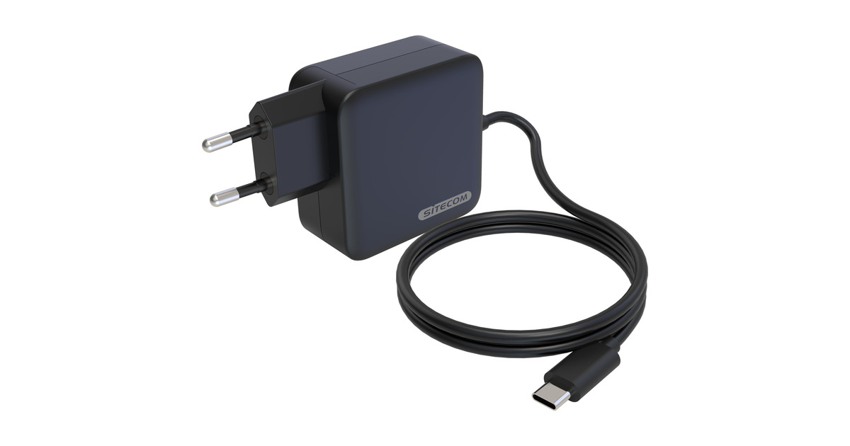 Sitecom65W USB-C notebook oplader  (Zwart, 1,8 meter)