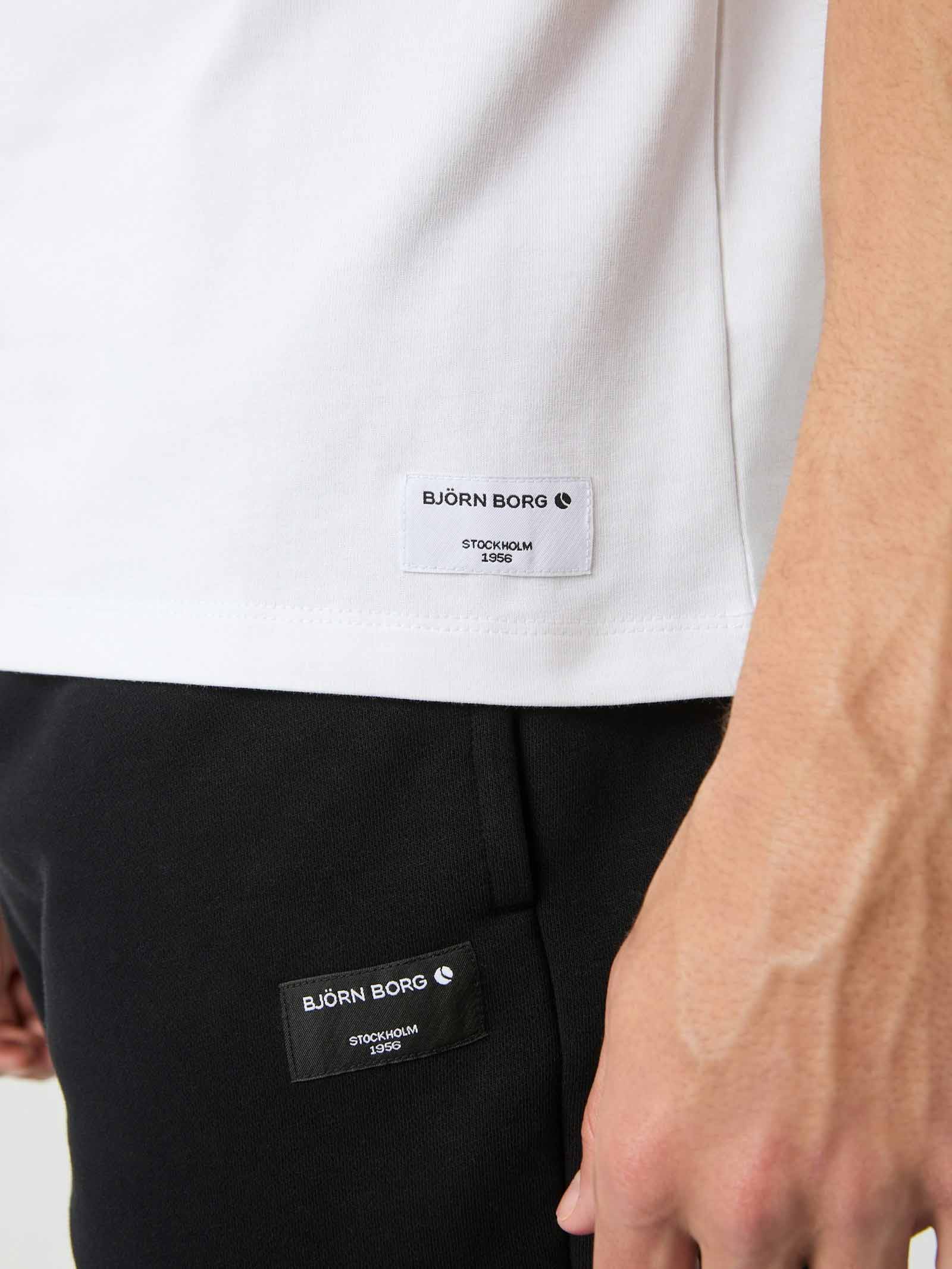 Centre High Neck T-Shirt Herre Brilliant White