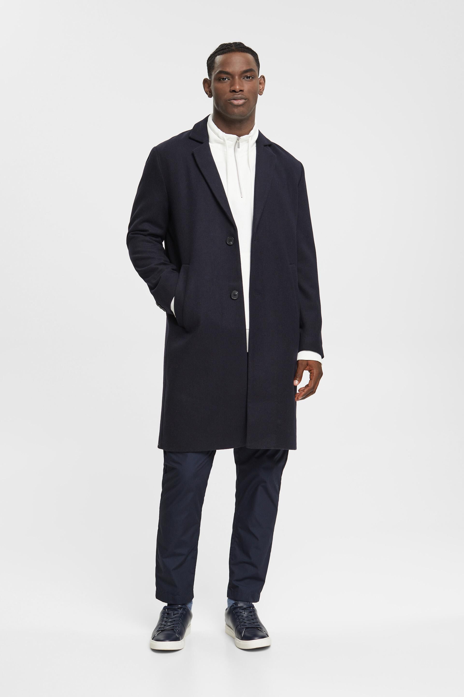 Manteau à teneur en laine
