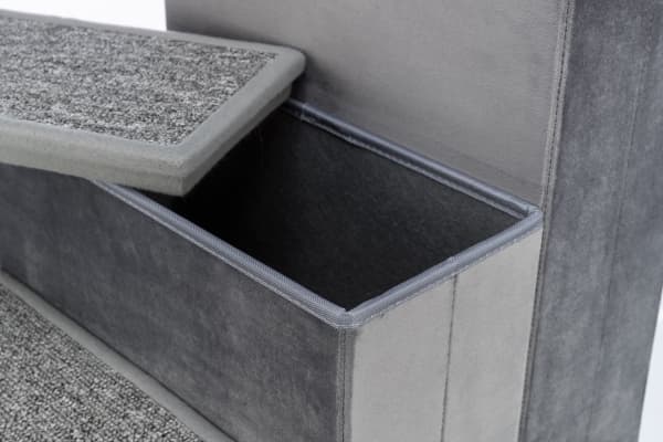 Trixie Stairs with storage space, 34 × 45 × 50 cm, grey