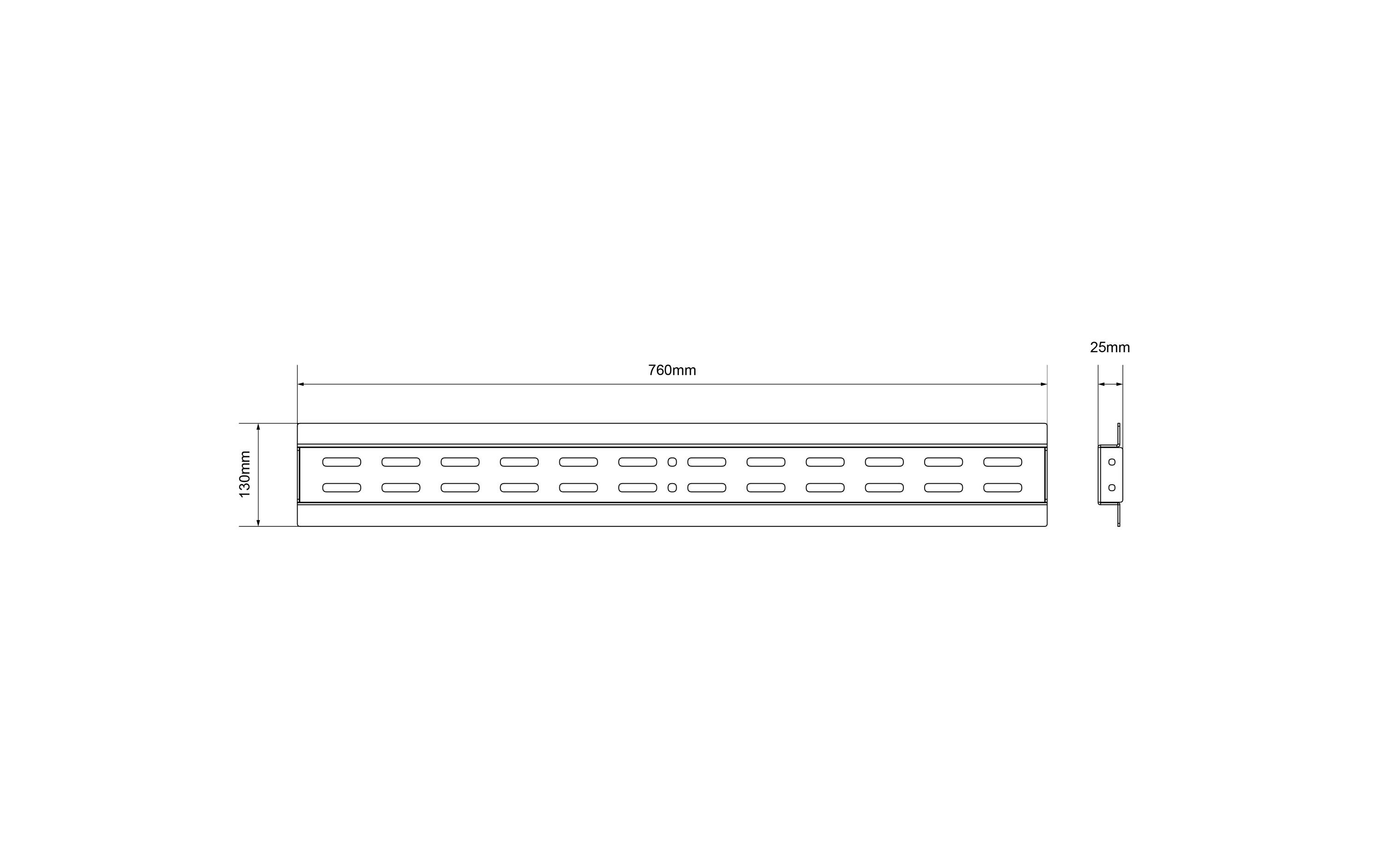 Erweiterung Mount Rail für WandhalterungErweiterung