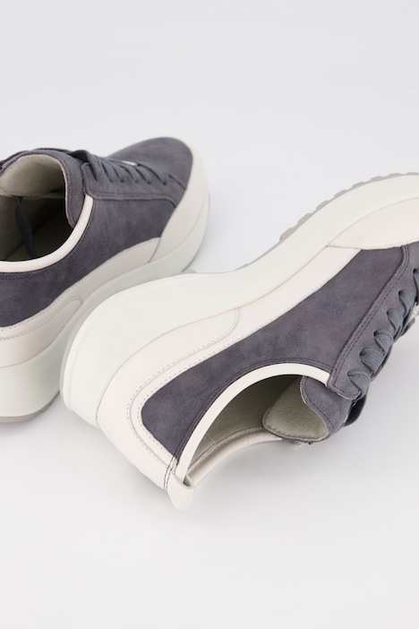 Caprice Leder-Sneaker, Memory Foam, Zipper, Komfortweite