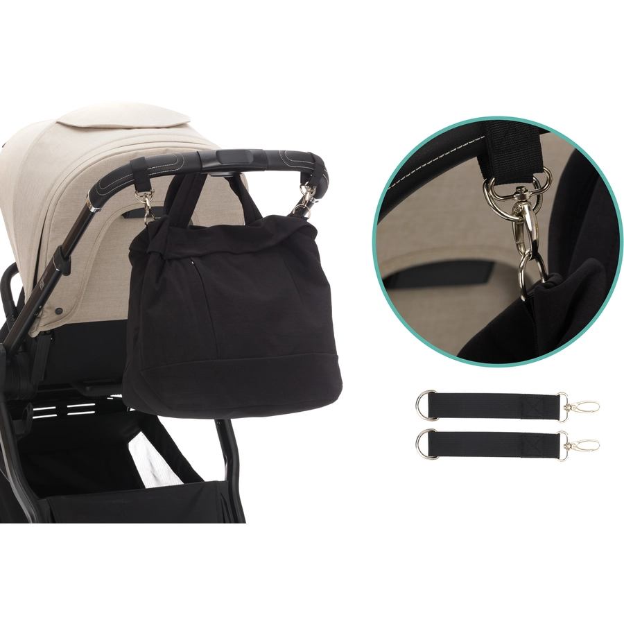 Fillikid Wickeltasche Palma Schwarz