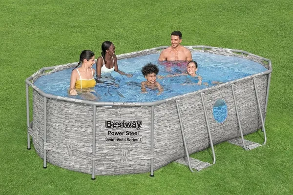Bestway Power Steel Swim Vista II 427 x 250 x 100 cm - Ny Model!