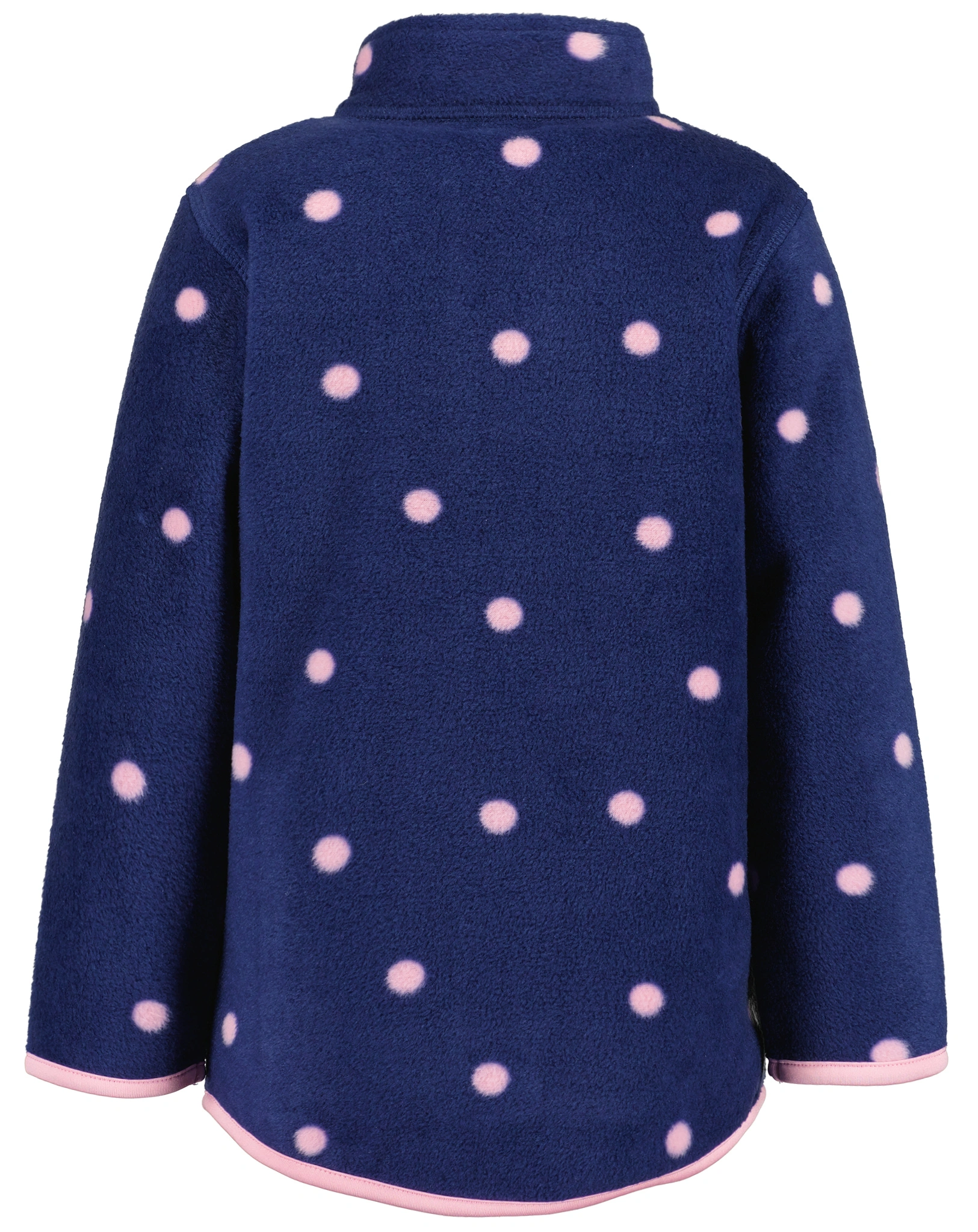 Fleecejacke DOTS mit Stehkragen in ultramarin