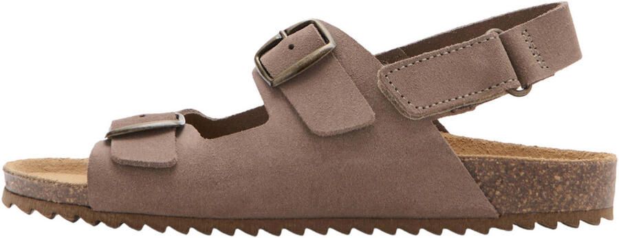 Mango Kids leren sandalen bruin