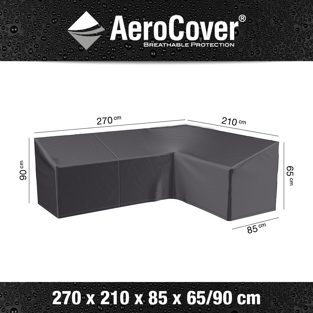 Aerocover loungesethoes rechts 270 x 210 B 85 H 65/90 cm