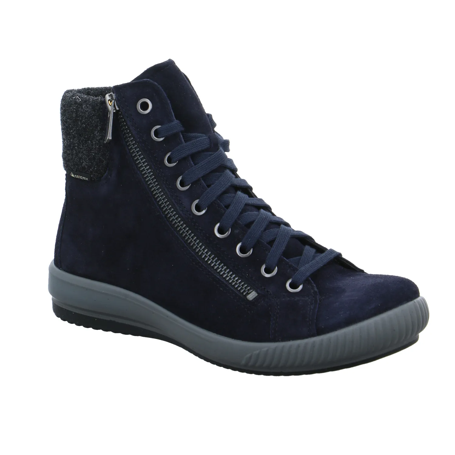 LEGERO Mid Cut Sneaker Blau Leder  mit Gore-Tex Membrane