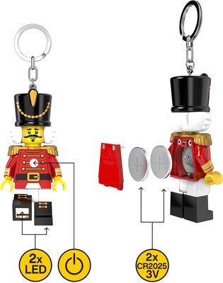 LEGO® Minifigure™ Nøtteknekker Nøkkelring med LED-lys