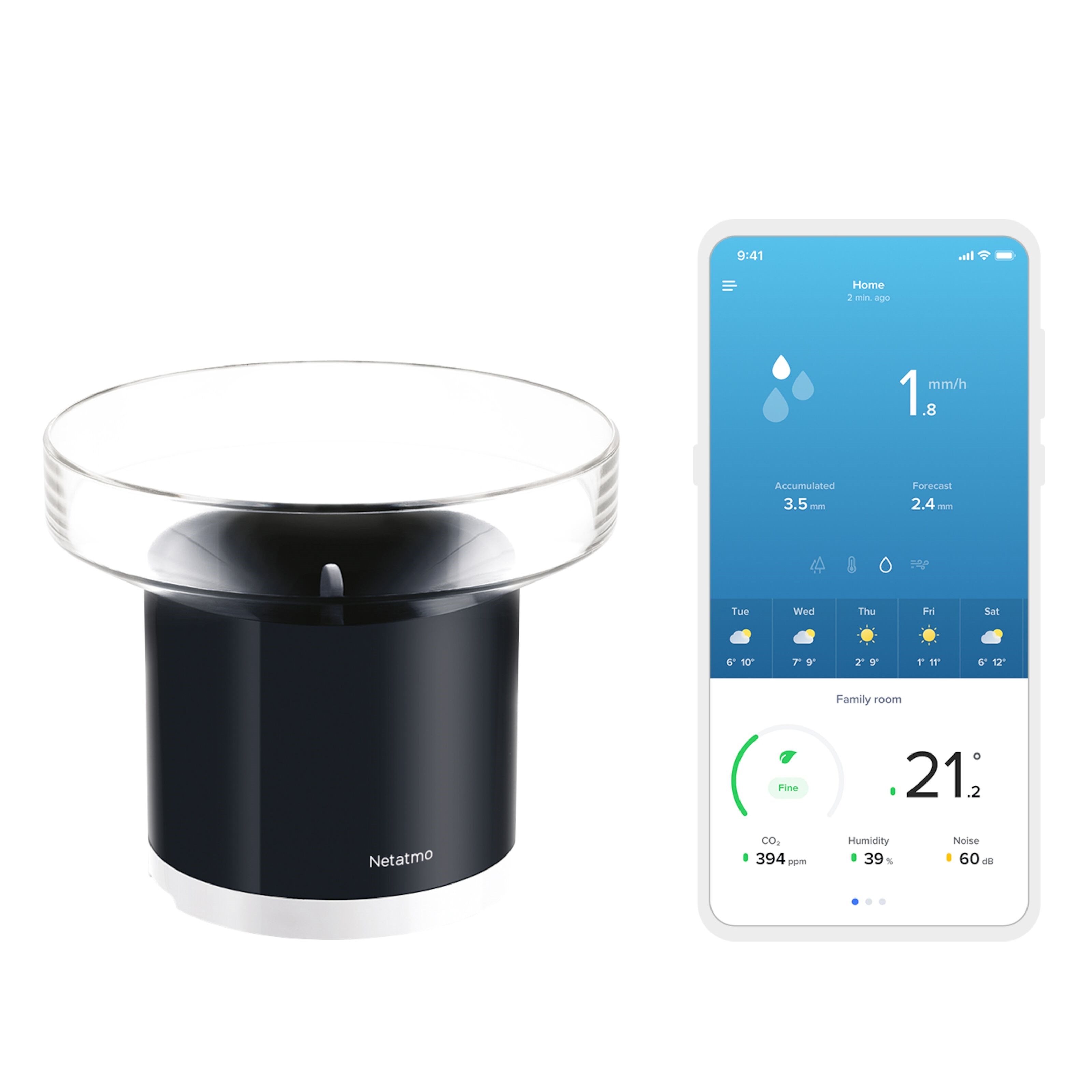 Netatmo Regnsensor for Netatmo værstasjon