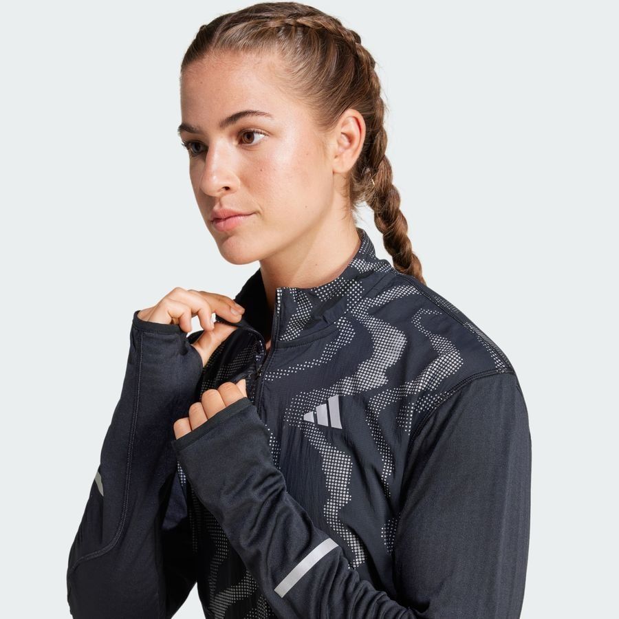 Adidas Haut demi-zip réfléchissant Ultimate Hi Vis