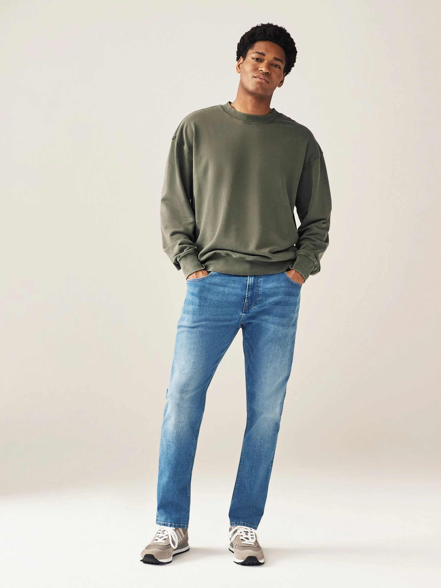 Lichtblauw - Enkele - Slim fit klassieke stretchy jeans