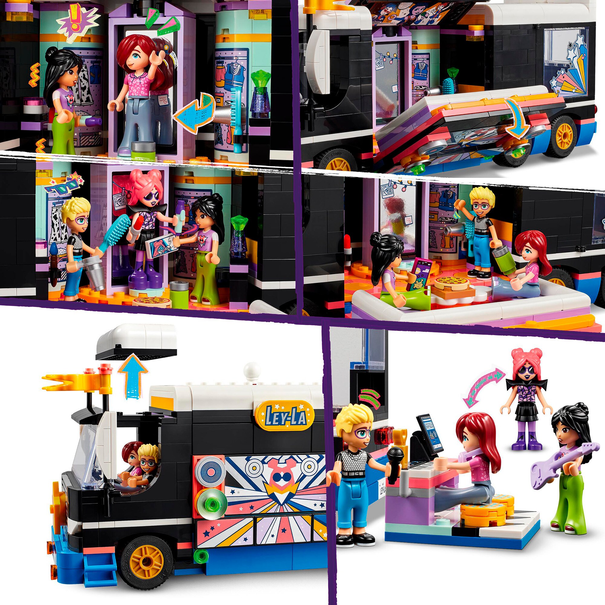 LEGO Konstruktionsspielzeug Friends Popstar-Tourbus