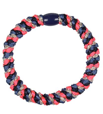 Kknekki Haargummi - Matt Blau/Neon Pinkes Glitzer