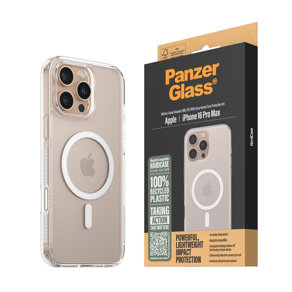 PanzerGlass - HardCover MagSafe - iPhone 16 Pro Max - Hvid