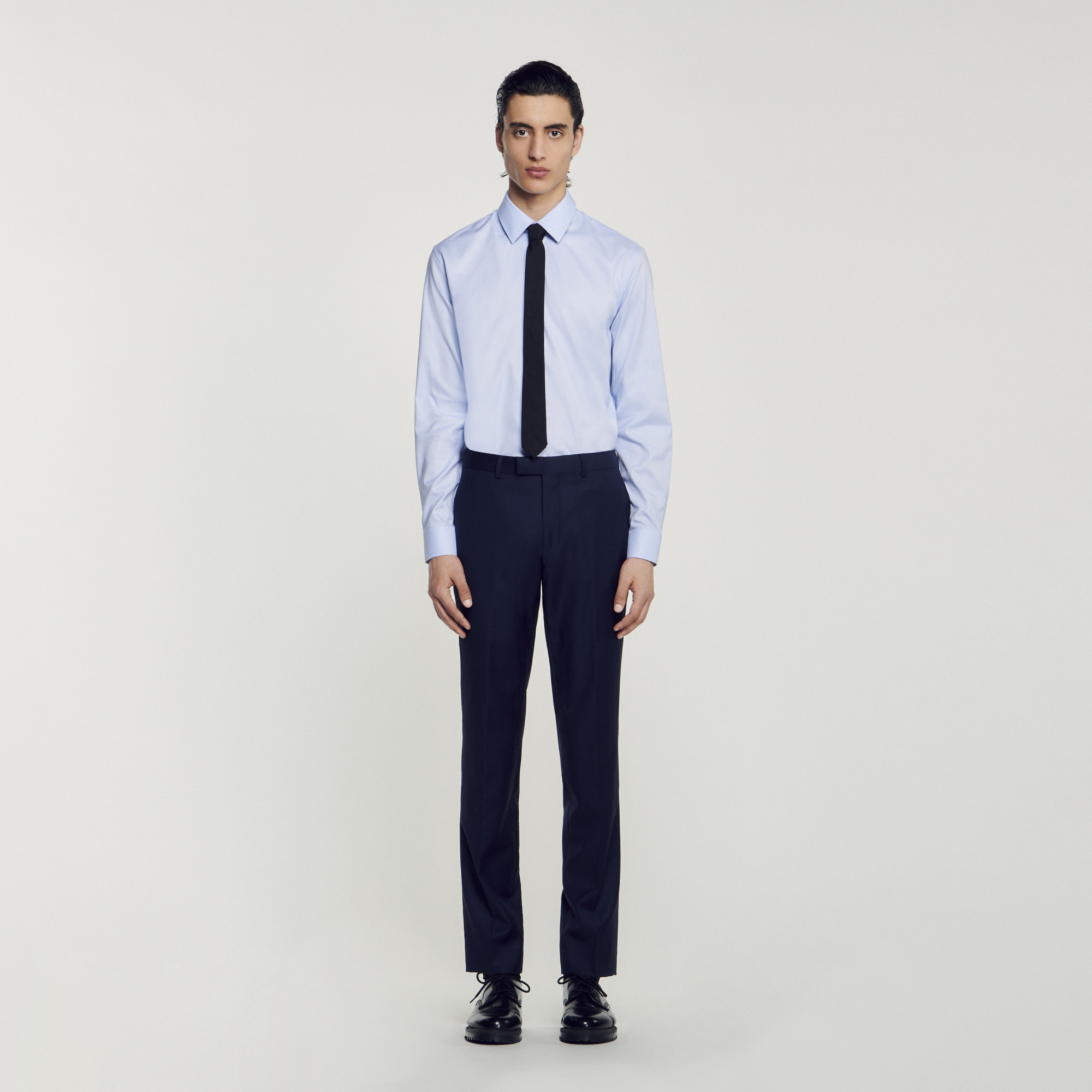 Pantalon de costume en laine stretch