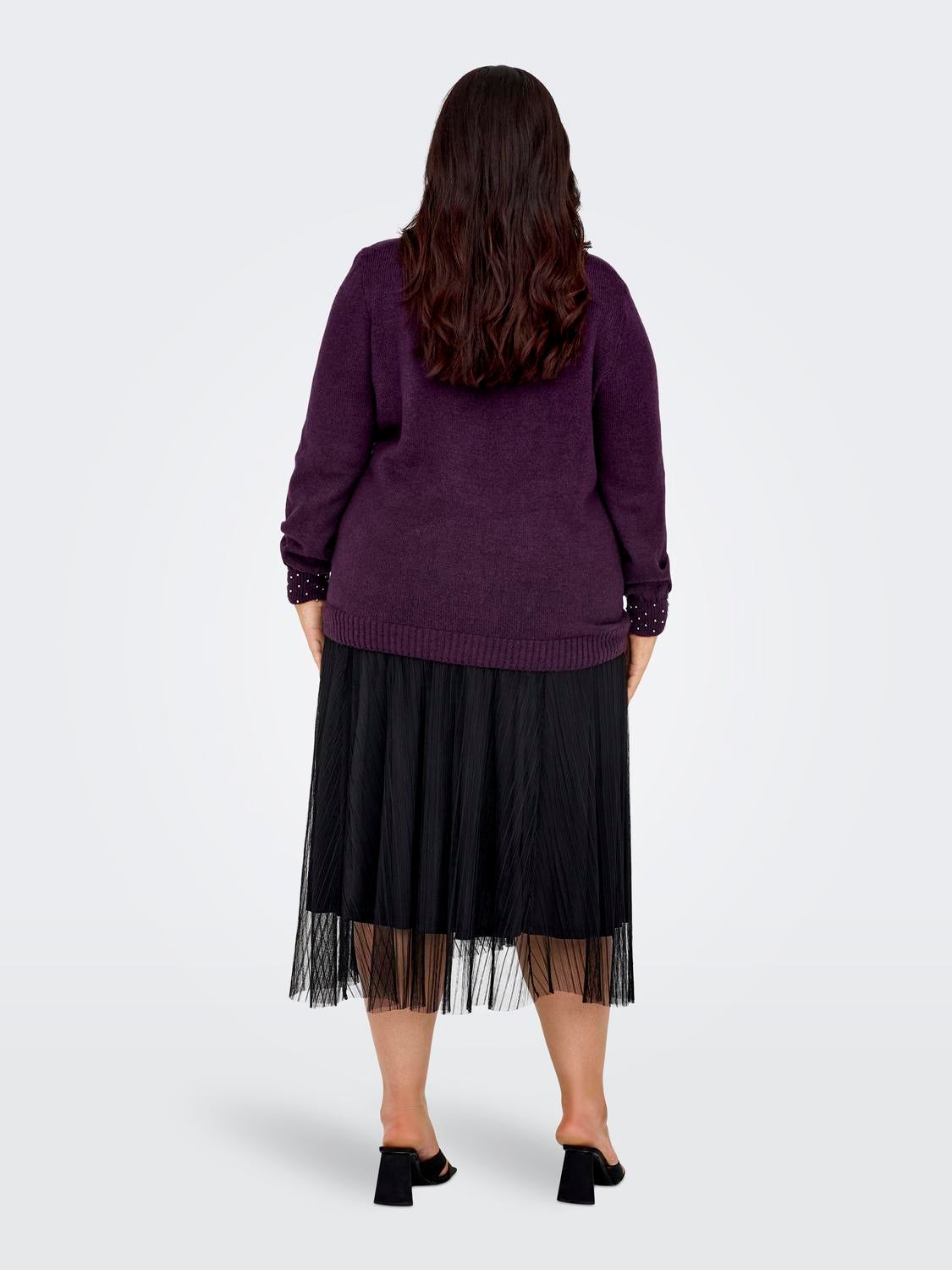 CARALESSIA Strickpullover Italian Plum