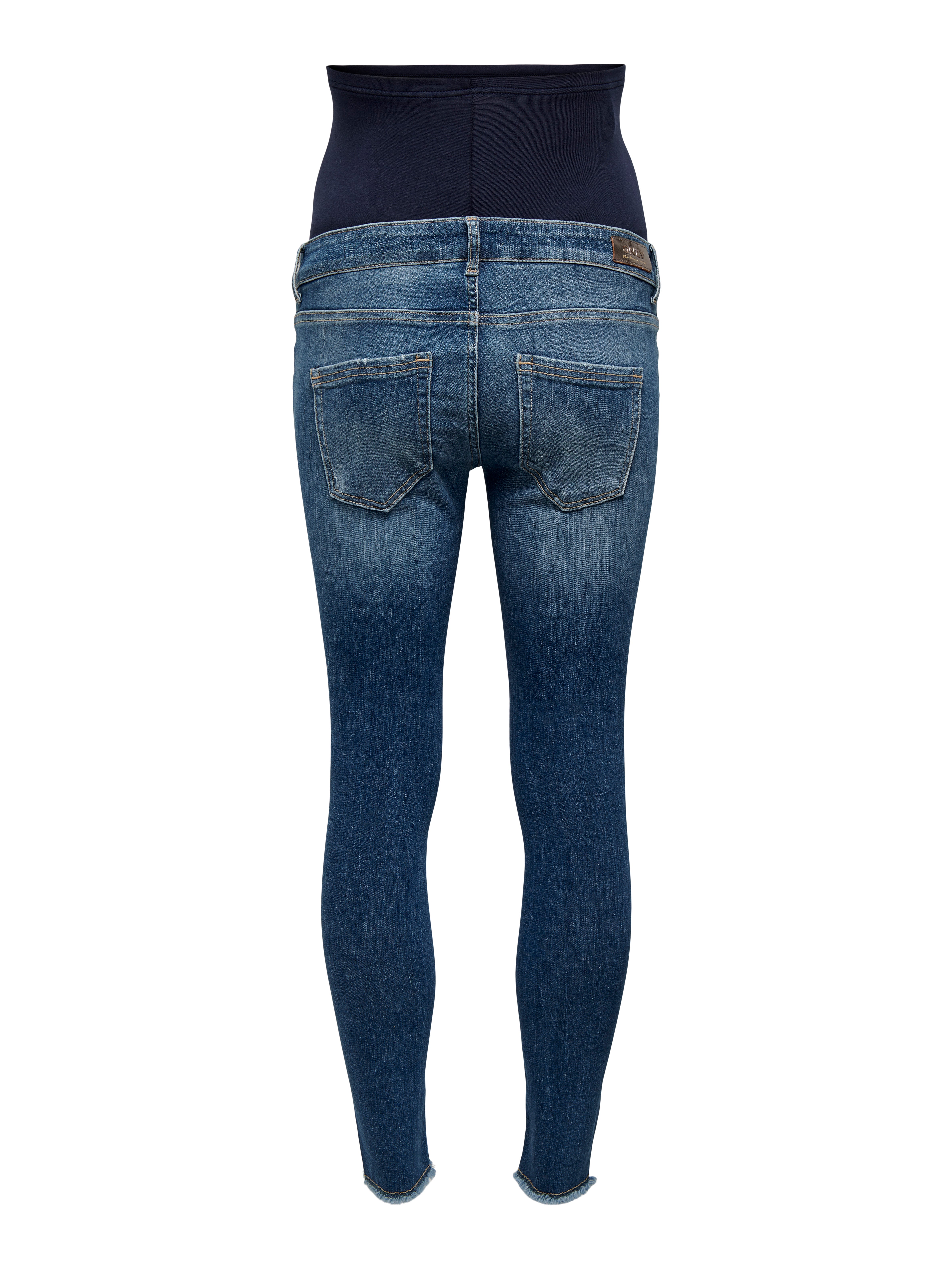 OLMBLUSH Mittlere Taille Skinny Fit Jeans Dark Medium Blue Denim