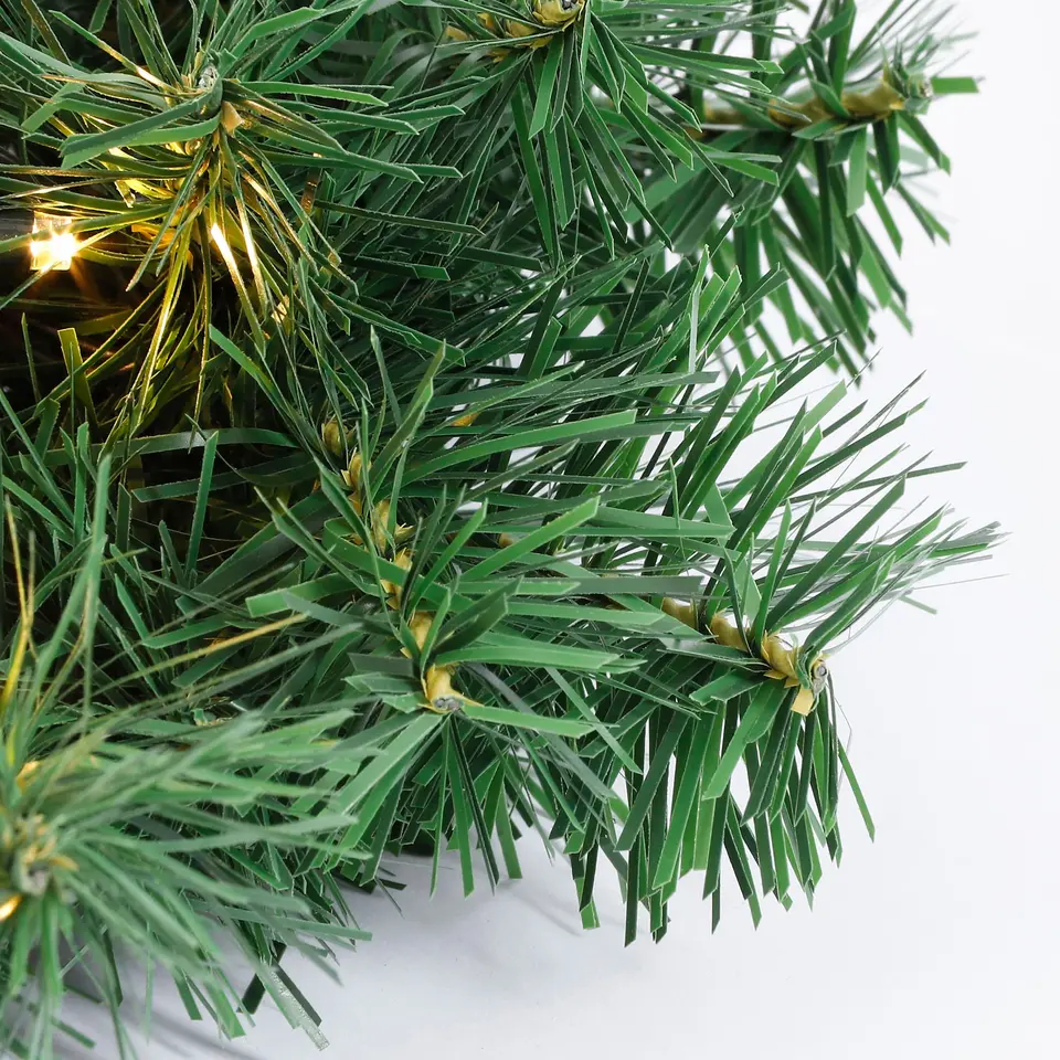 Black Box Trees Norton Kerstkrans met LED Ø60 cm Groen