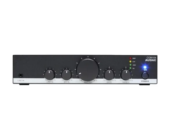 Audac COM104 - Mixer forstærker - forstærket - 2 kanaler - 40 Watt - rackversion
