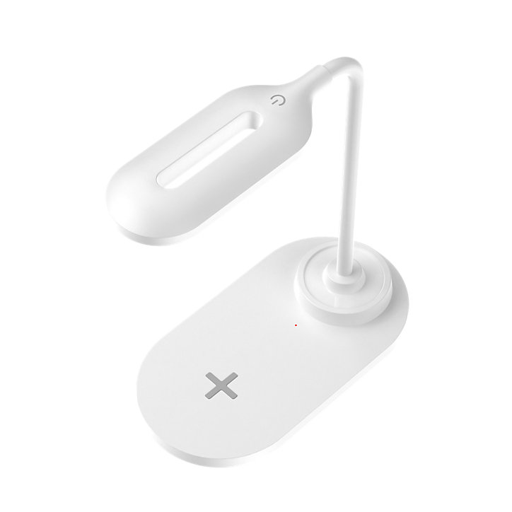 Lampe de bureau USB avec charge à induction 15W blanc Bigben