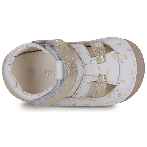 Kickers - SUSHY - Blanc / Doré