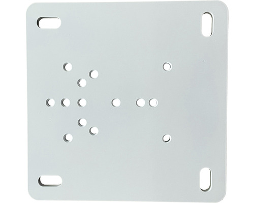 SOLUNA Universele Montageplaat 250x250 mm RAL 9010 Zuiver Wit voor SOLUNA Zonneschermen Comfort, Concept, Exclusiv, Exquisit, Proof, Trend