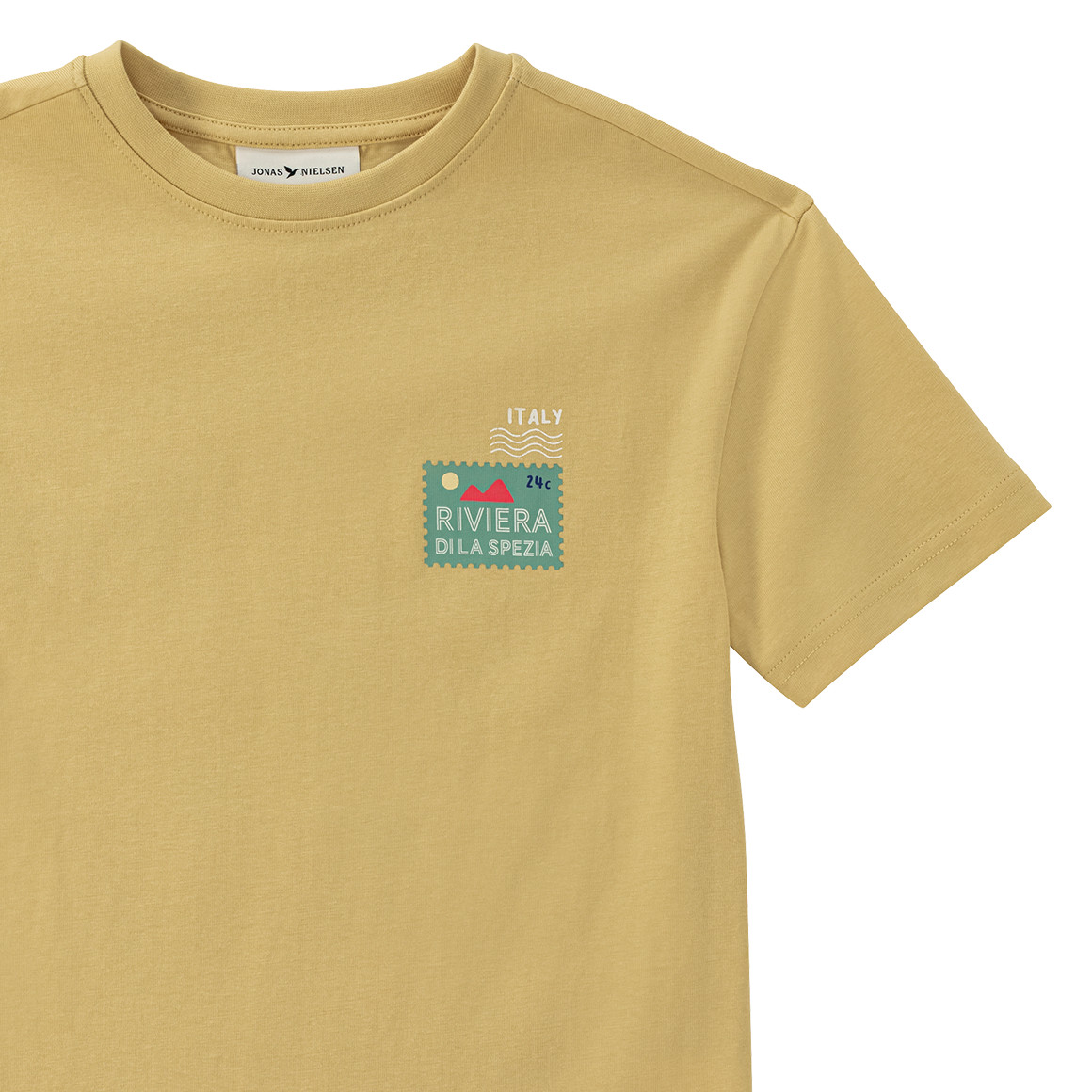 Jonas Nielsen Jungen T-Shirt mit Backprint gelb
