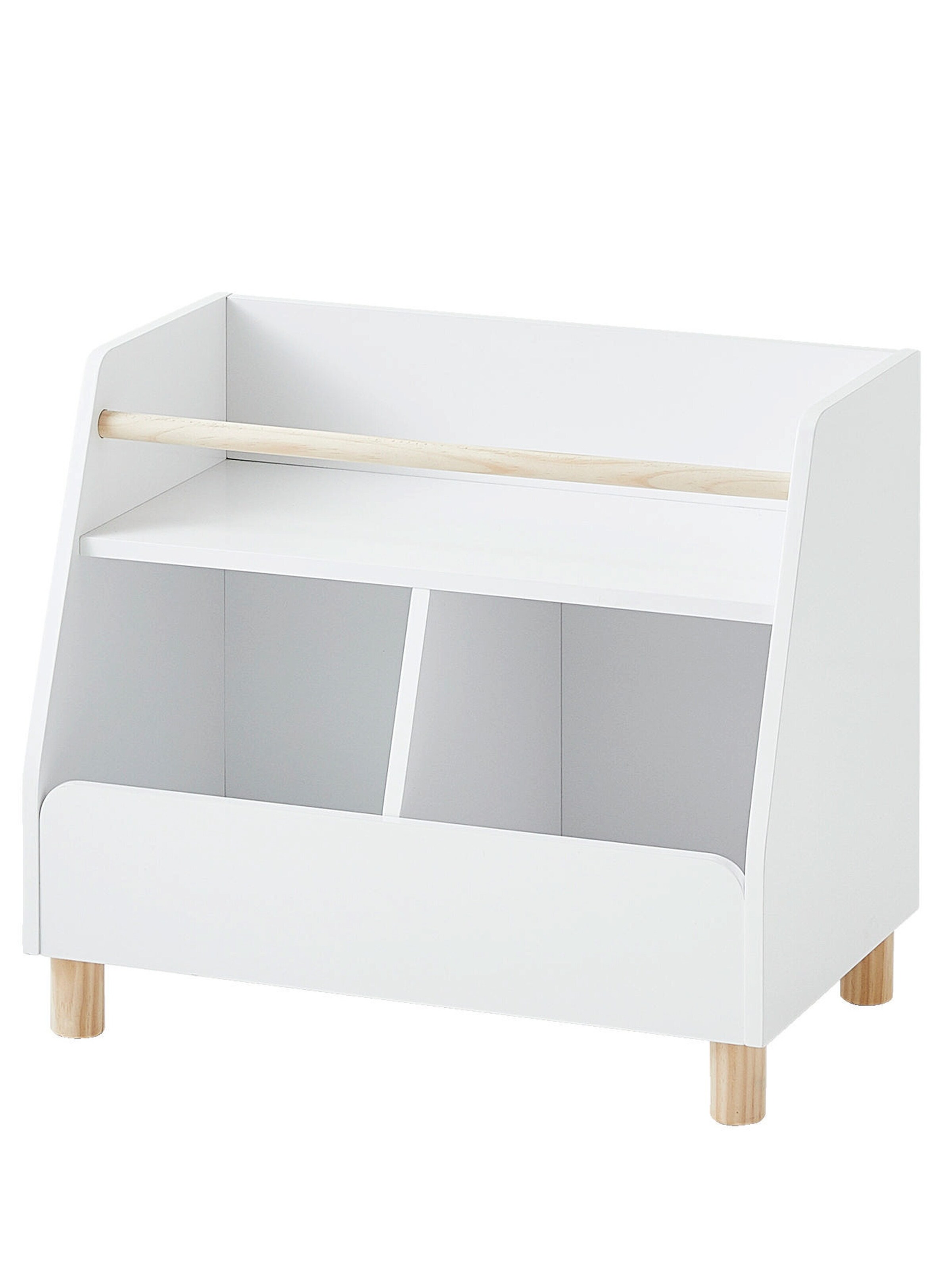 Vertbaudet Kinderzimmer Regalschrank PTILOU weiß/natur
