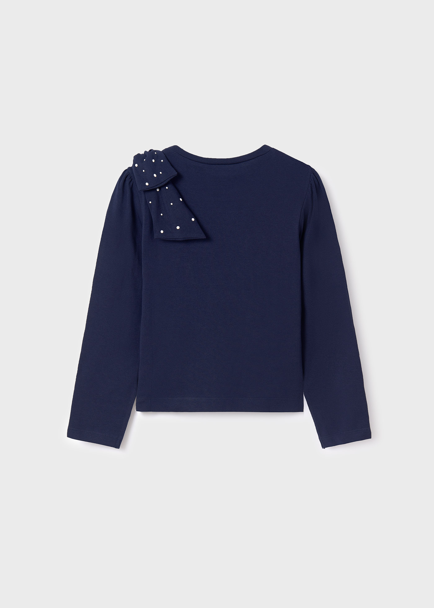 Camiseta infantil Better Cotton com laço