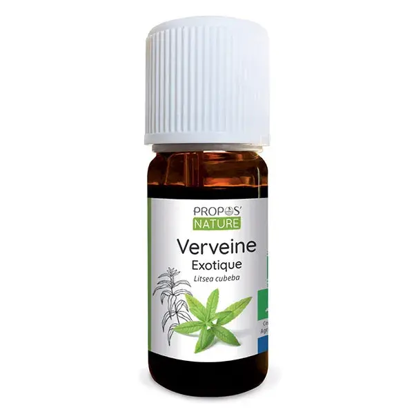 Óleo Essencial de Verbena Exótica Orgânica para Aromaterapia Propos' Nature 10ml