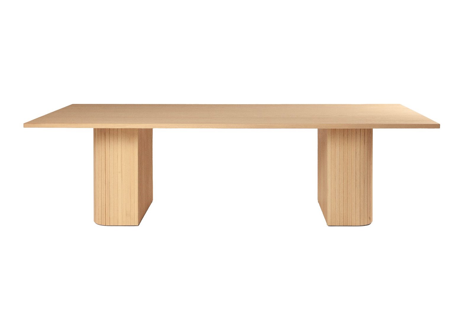 Woodcraft spisebord Hvitoljet heltre ask. 100x220 cm. Hel plate A, kant nr. 1 og ben nr. 4