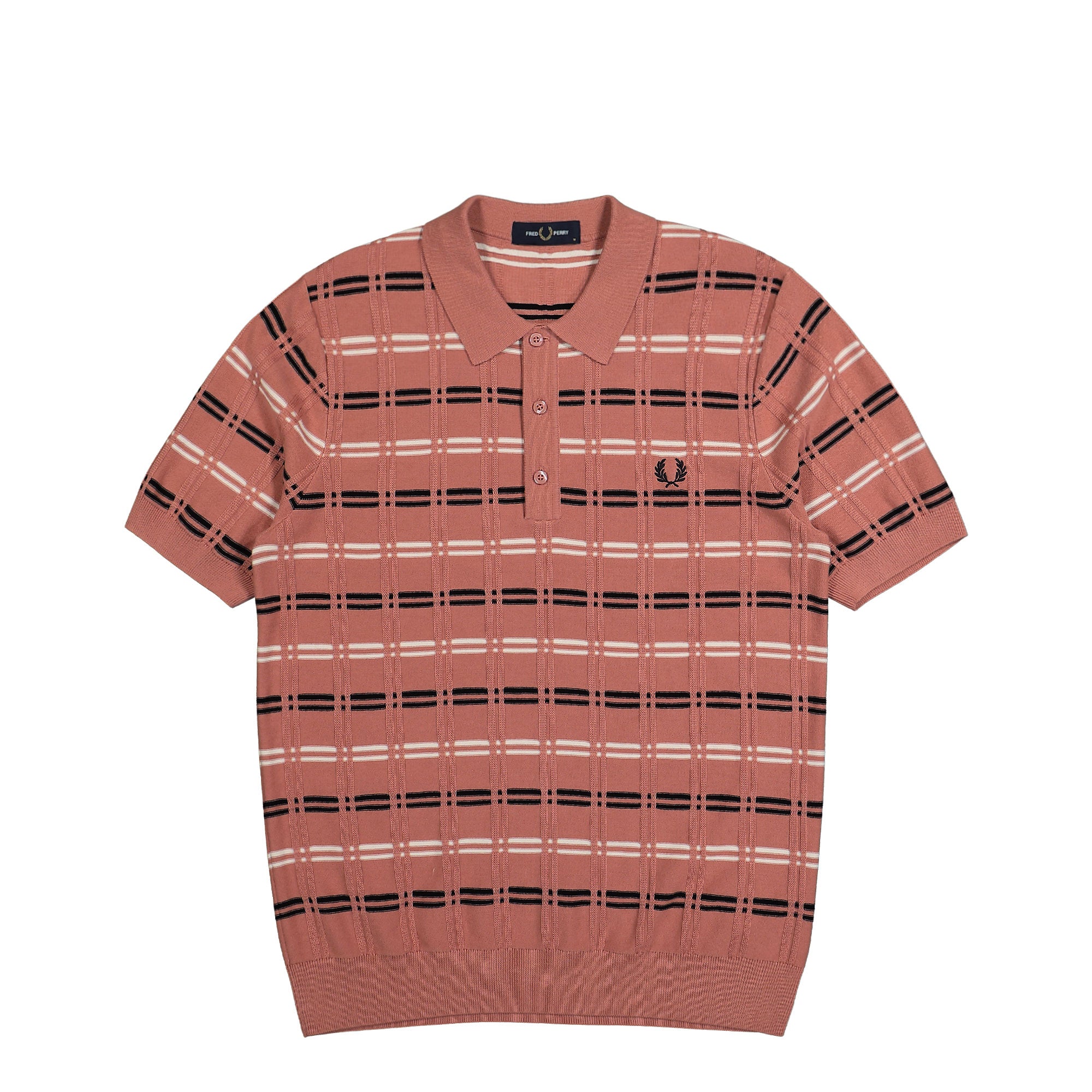 Fred Perry<br>Striped Rib Knitted Shirt
