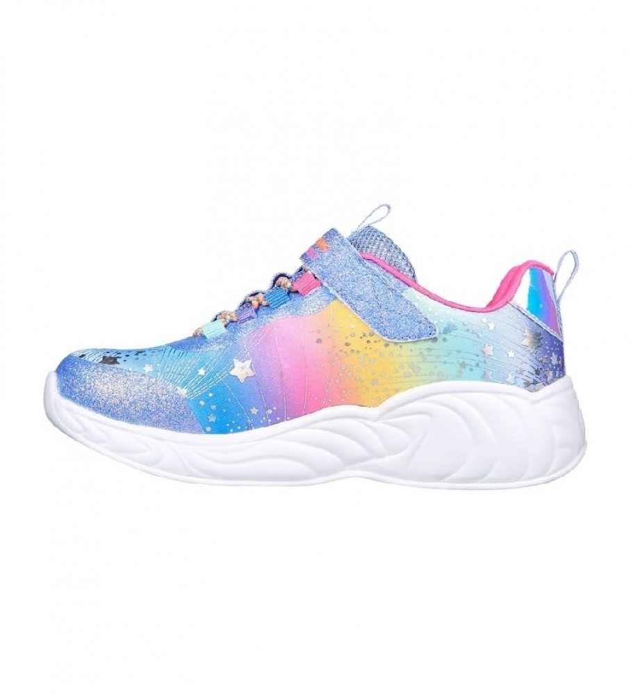 Tênis Skechers S Lights Unicorn Dre Azul