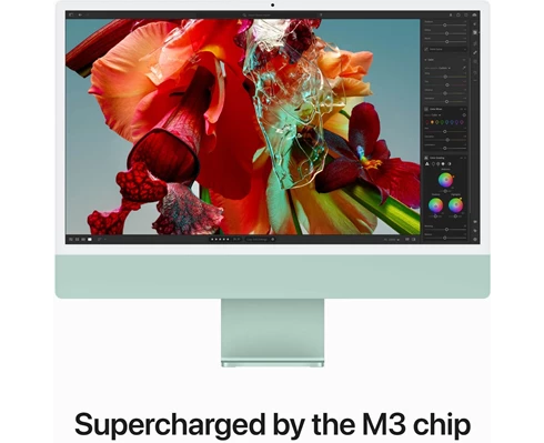 Apple 24-inch iMac - Retina 4,5K display, M3 chip 8‑core CPU   10‑core GPU, 8GB RAM, 256GB SSD - Green