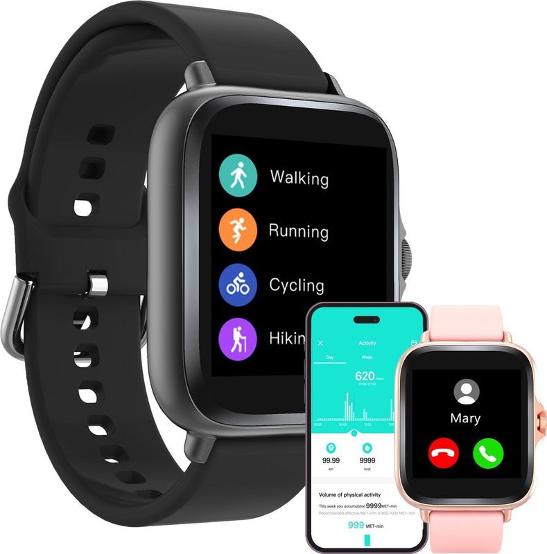 Denver Smartwatch - Sporthorloge - Android & iOS - Zwart