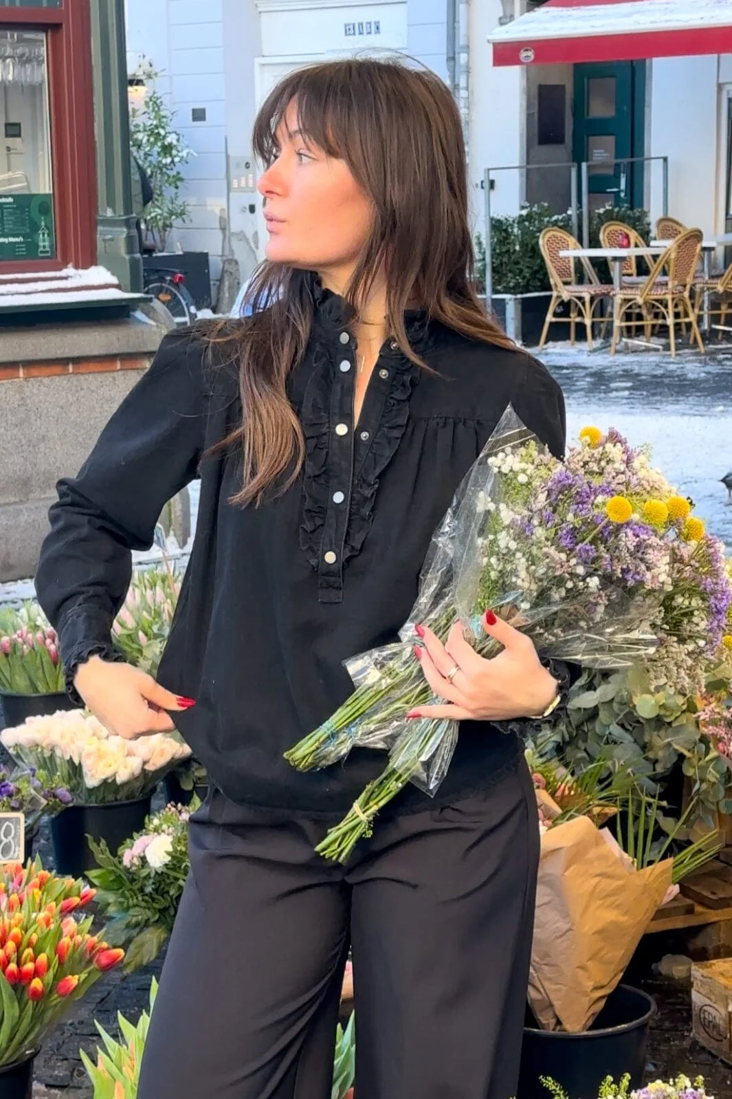 Neo Noir Justine Denim Shirt