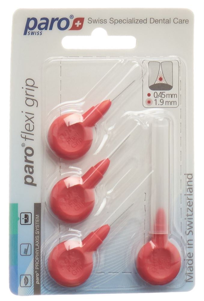 PARO Flexi Grip 1.9mm xxx-fine rot zylindrisch 4 Stk