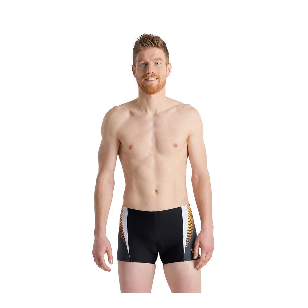 Arena THREEFOLD - Boxer de bain Homme black/asphalt/white
