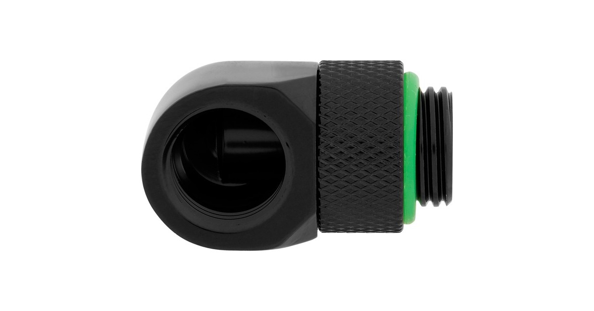 CorsairHydro X Series 90° Rotary Adapter verbinding  (Zwart, 2 stuks)