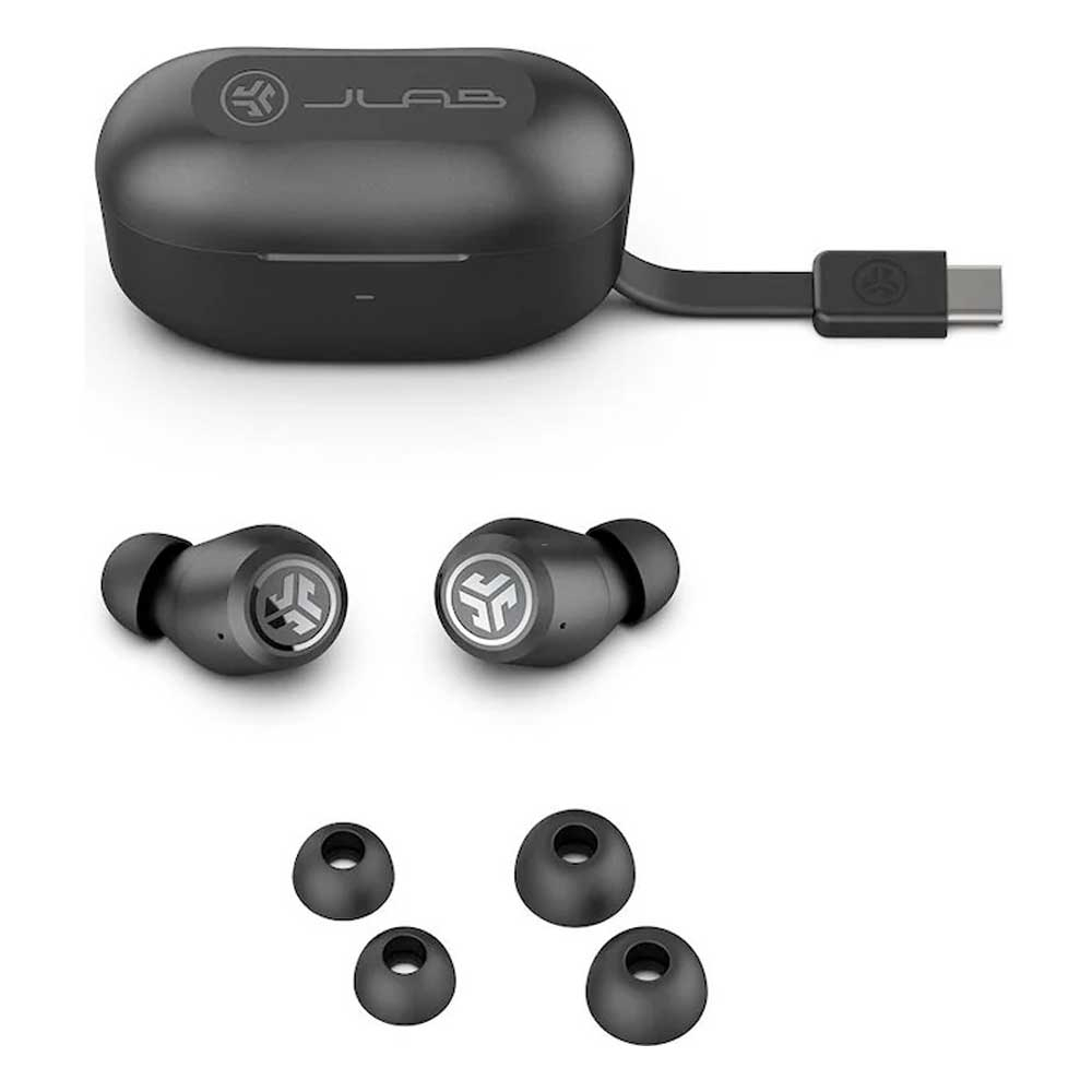 JBuds ANC Bluetooth 5.2 In-Ear Kopfhörer Headset IP55   Ladecase (IEUEBJBANCRBLK82) - Schwarz