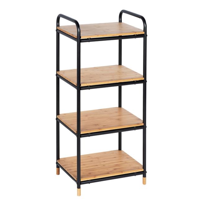 Regal Loft mit 4 Etagen, Bambus